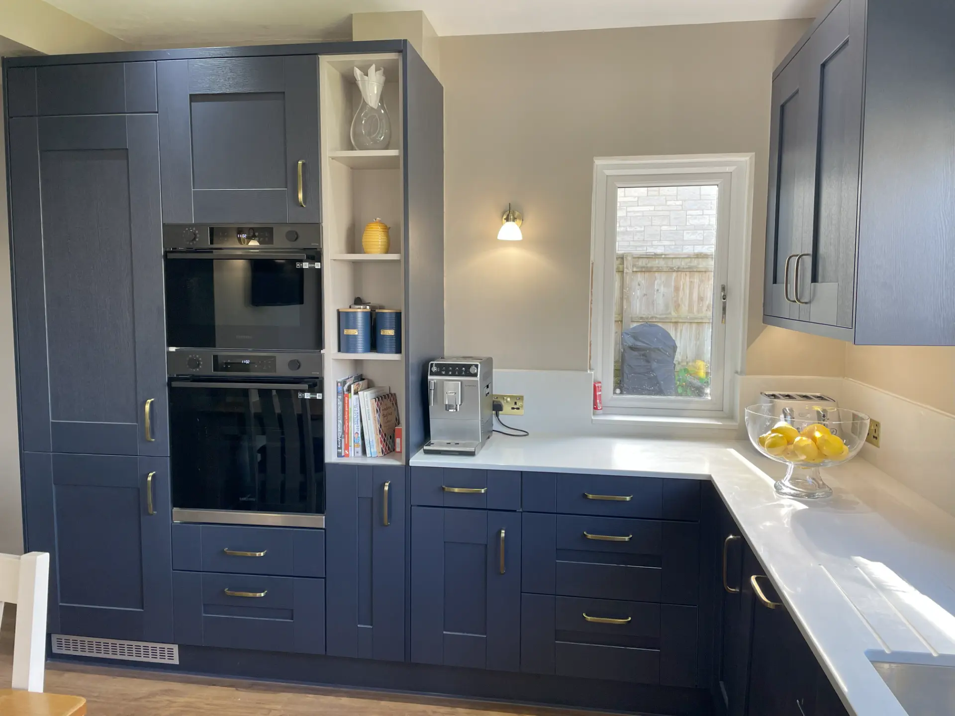 Navy Shaker Kitchen, Kitchens project in Frome, Somerset